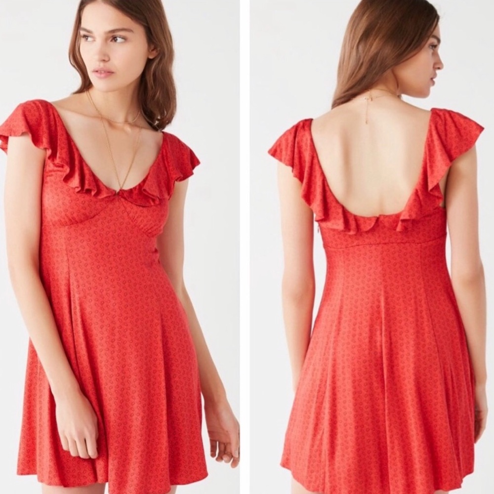 Red Ruffle Sundress